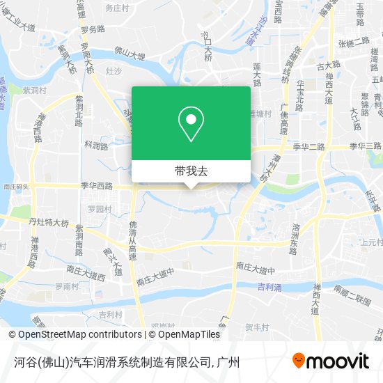 河谷(佛山)汽车润滑系统制造有限公司地图