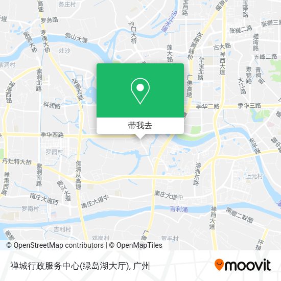 禅城行政服务中心(绿岛湖大厅)地图