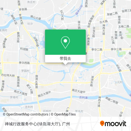禅城行政服务中心(绿岛湖大厅)地图