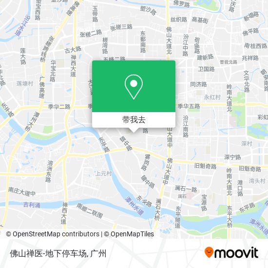 佛山禅医-地下停车场地图