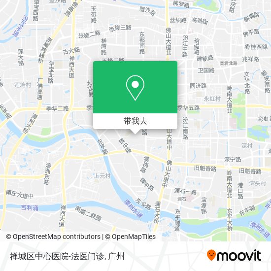 禅城区中心医院-法医门诊地图