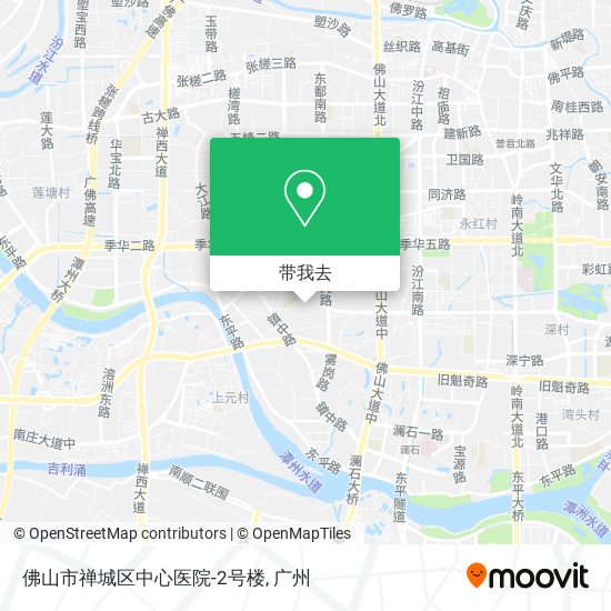 佛山市禅城区中心医院-2号楼地图