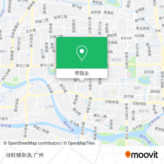佳旺猪杂汤地图