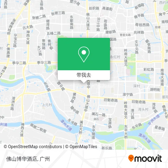 佛山博华酒店地图