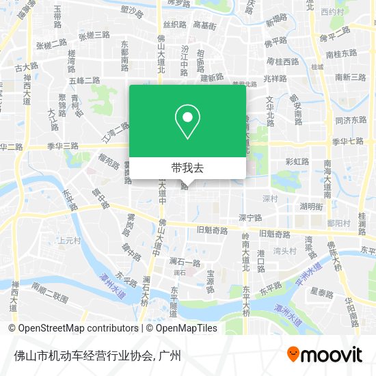 佛山市机动车经营行业协会地图