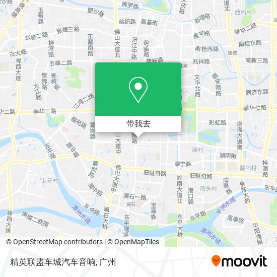 精英联盟车城汽车音响地图