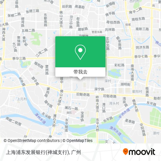 上海浦东发展银行(禅城支行)地图