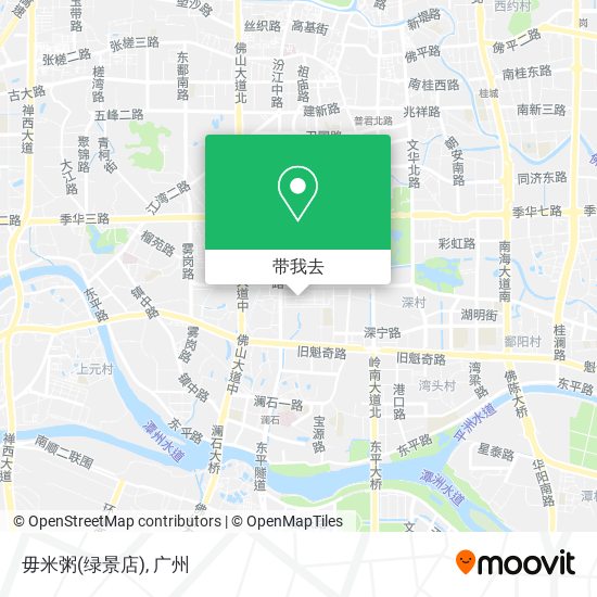 毋米粥(绿景店)地图