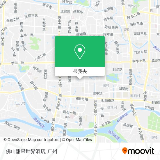 佛山甜果世界酒店地图