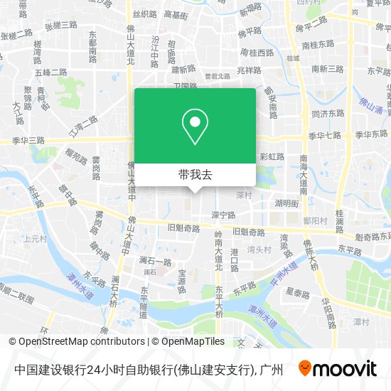 中国建设银行24小时自助银行(佛山建安支行)地图