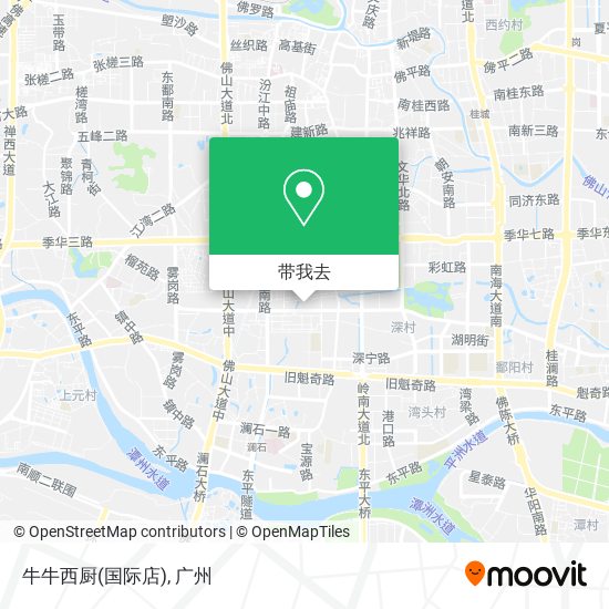 牛牛西厨(国际店)地图