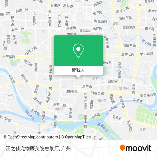 汪之佳宠物医美院惠景店地图