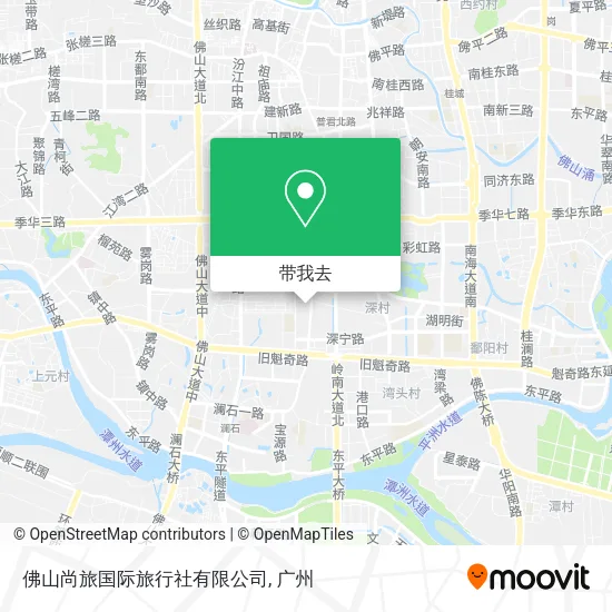 佛山尚旅国际旅行社有限公司地图