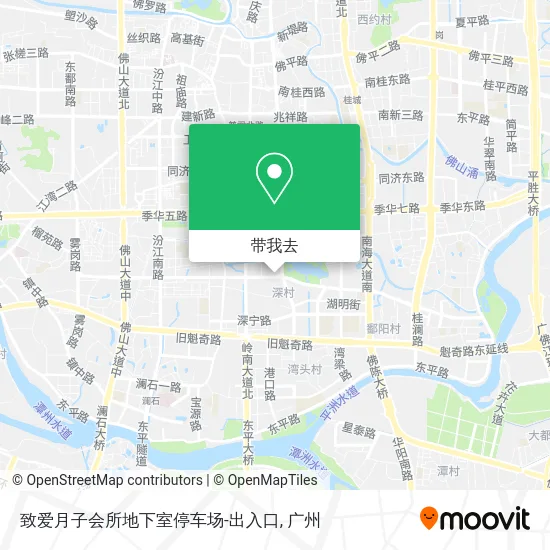 致爱月子会所地下室停车场-出入口地图