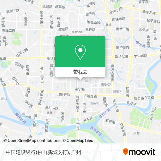 中国建设银行(佛山新城支行)地图