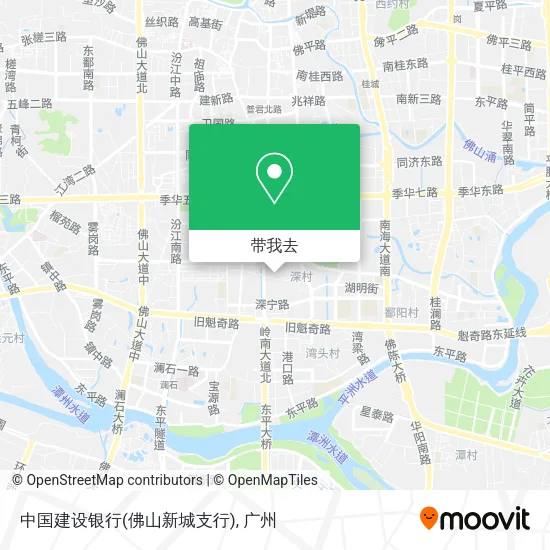 中国建设银行(佛山新城支行)地图