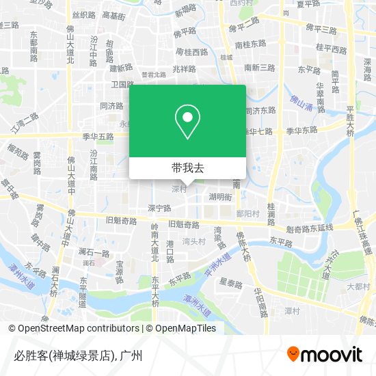 必胜客(禅城绿景店)地图