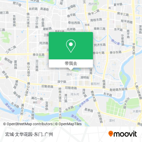 宏城·文华花园-东门地图