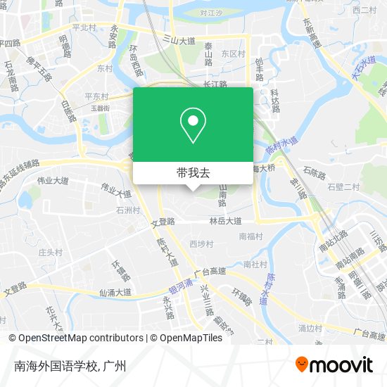 南海外国语学校地图