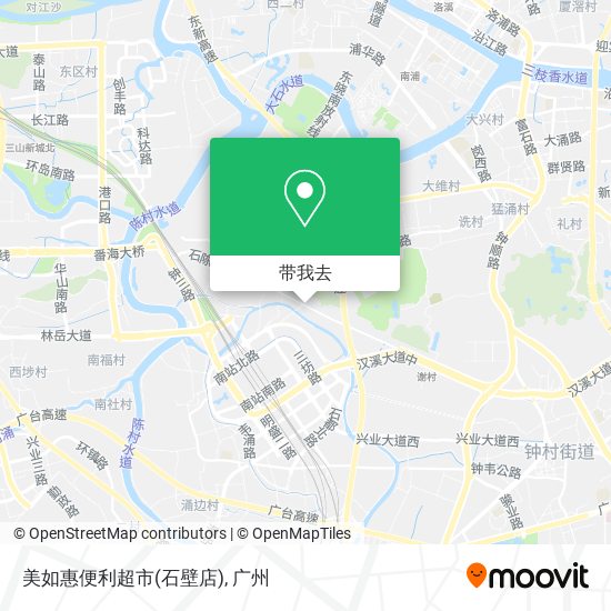 美如惠便利超市(石壁店)地图