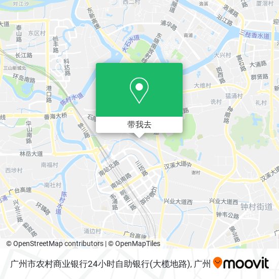 广州市农村商业银行24小时自助银行(大榄地路)地图