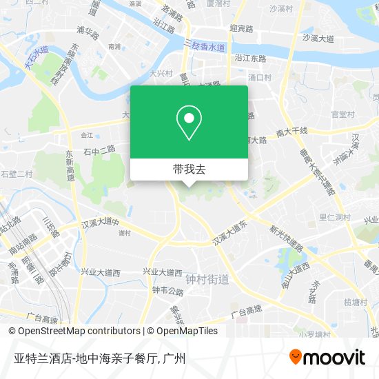 亚特兰酒店-地中海亲子餐厅地图