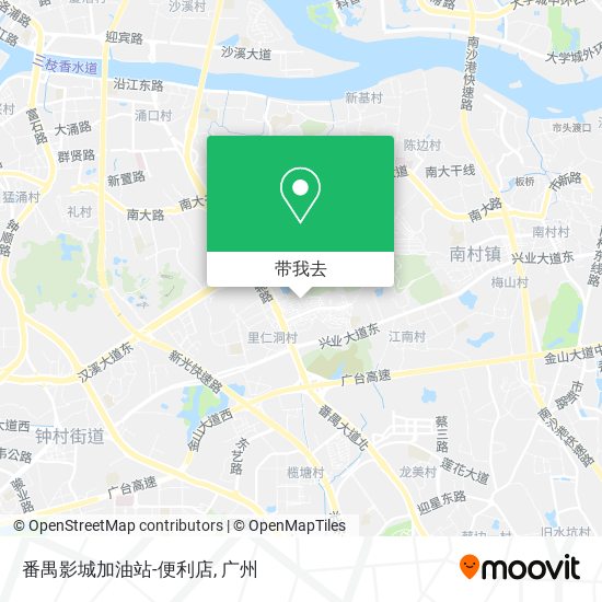 番禺影城加油站-便利店地图