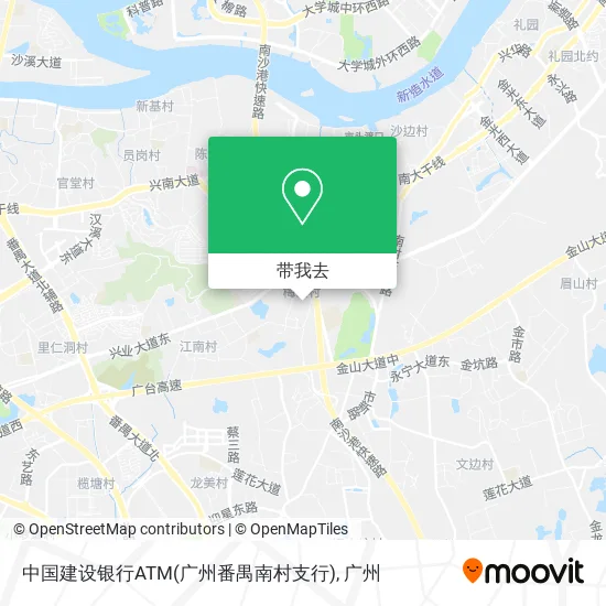 中国建设银行ATM(广州番禺南村支行)地图