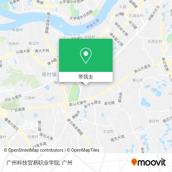 广州科技贸易职业学院地图