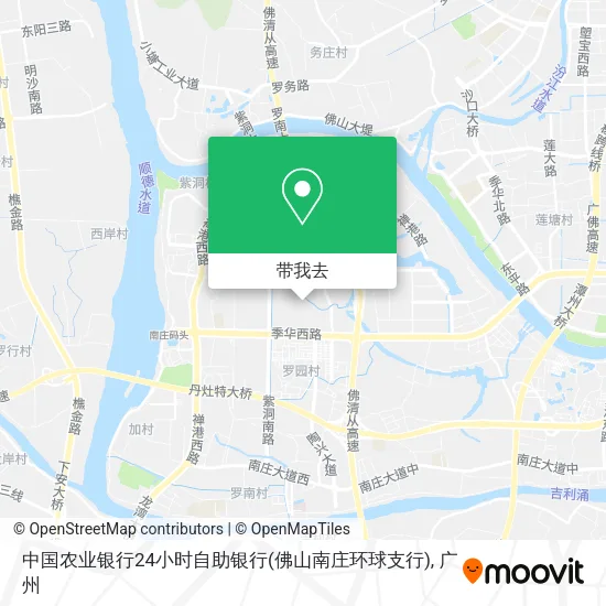 中国农业银行24小时自助银行(佛山南庄环球支行)地图
