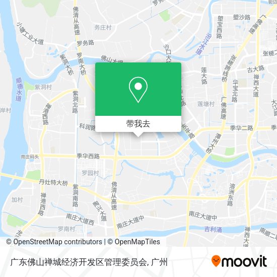广东佛山禅城经济开发区管理委员会地图