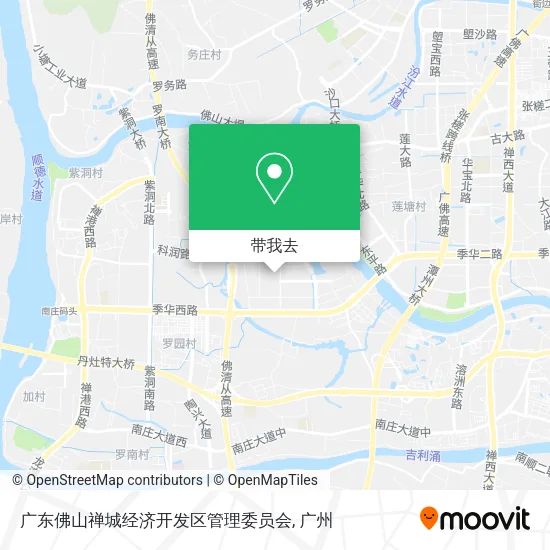 广东佛山禅城经济开发区管理委员会地图