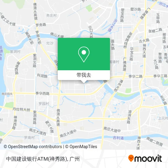 中国建设银行ATM(禅秀路)地图