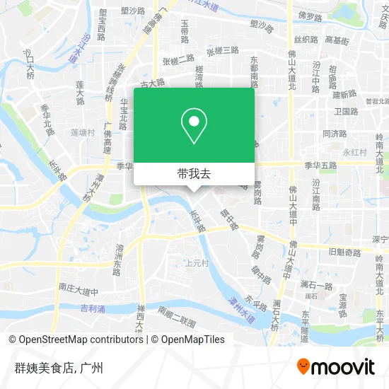 群姨美食店地图