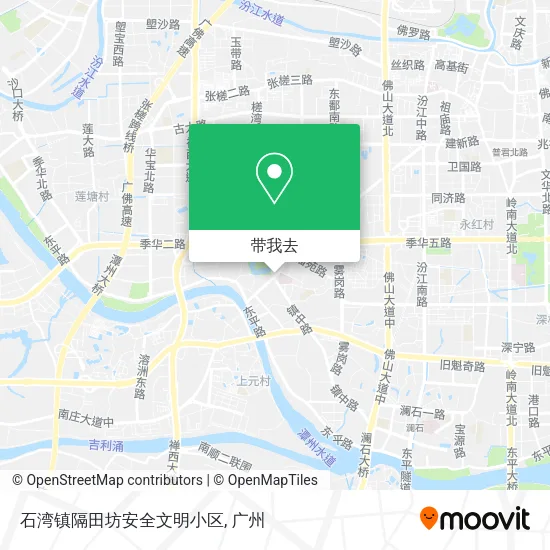 石湾镇隔田坊安全文明小区地图