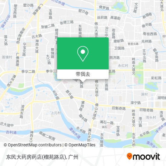 东民大药房药店(榴苑路店)地图