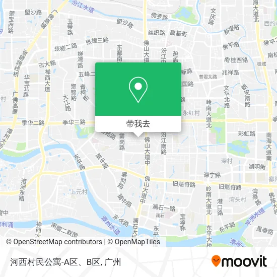 河西村民公寓-A区、B区地图