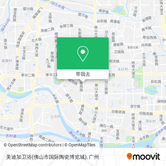 美迪加卫浴(佛山市国际陶瓷博览城)地图