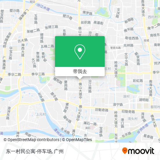 东一村民公寓-停车场地图