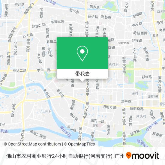 佛山市农村商业银行24小时自助银行(河宕支行)地图