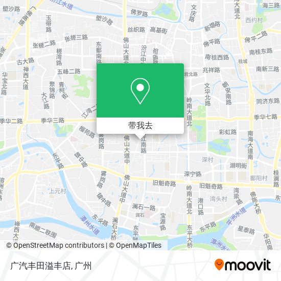 广汽丰田溢丰店地图