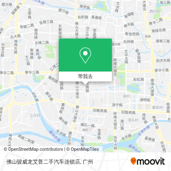 佛山骏威龙艾普二手汽车连锁店地图