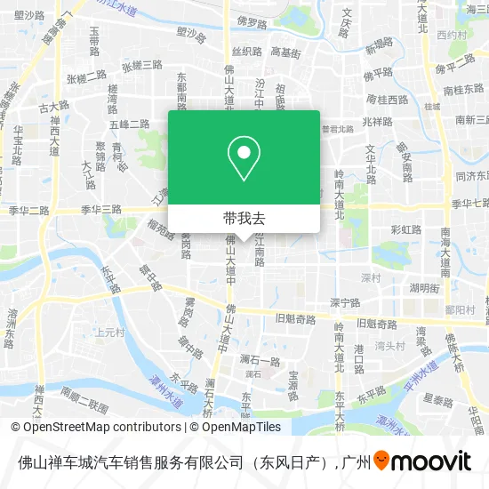 佛山禅车城汽车销售服务有限公司（东风日产）地图