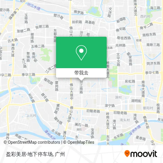 盈彩美居-地下停车场地图