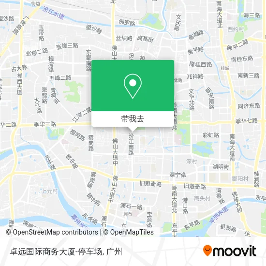 卓远国际商务大厦-停车场地图
