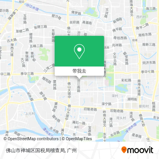 佛山市禅城区国税局稽查局地图