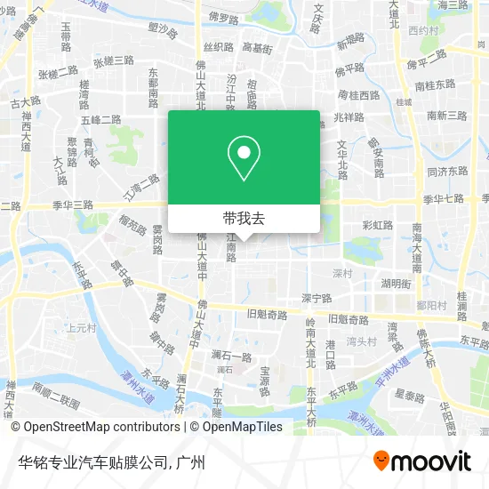 华铭专业汽车贴膜公司地图