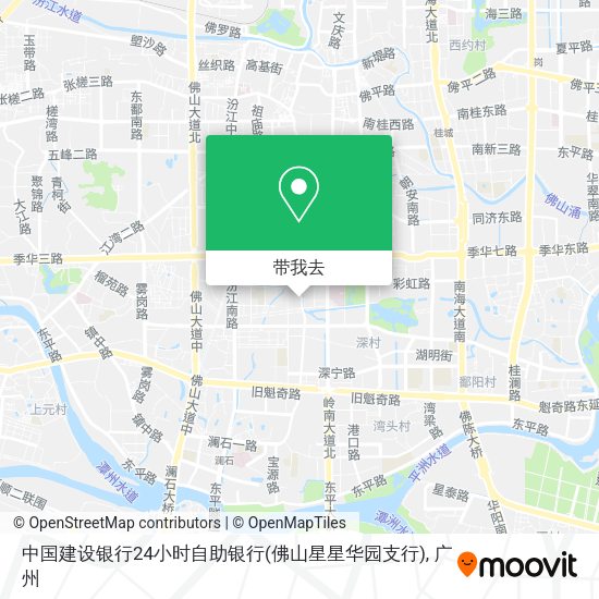 中国建设银行24小时自助银行(佛山星星华园支行)地图