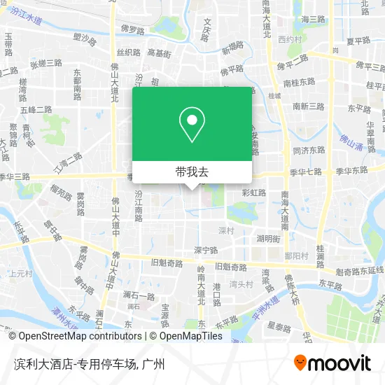 滨利大酒店-专用停车场地图