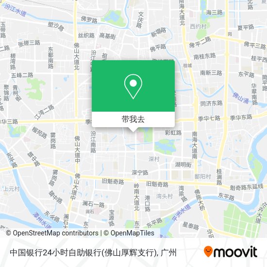 中国银行24小时自助银行(佛山厚辉支行)地图